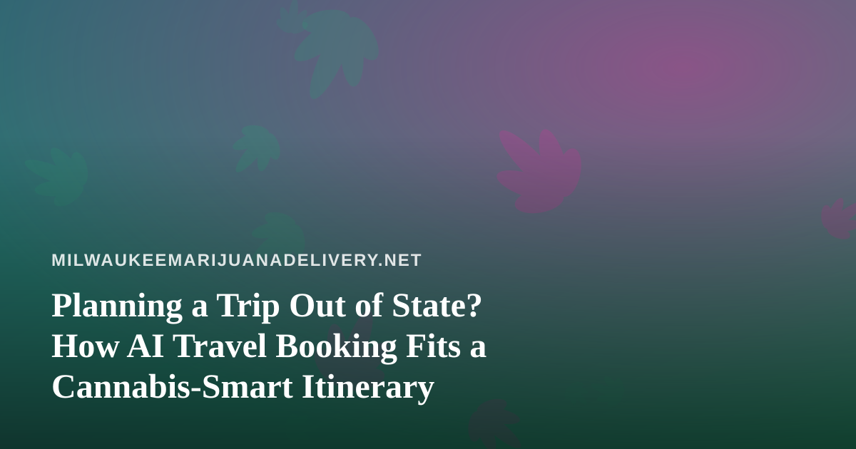 Planning a Trip Out of State? How AI Travel Booking Fits a Cannabis-Smart Itinerary